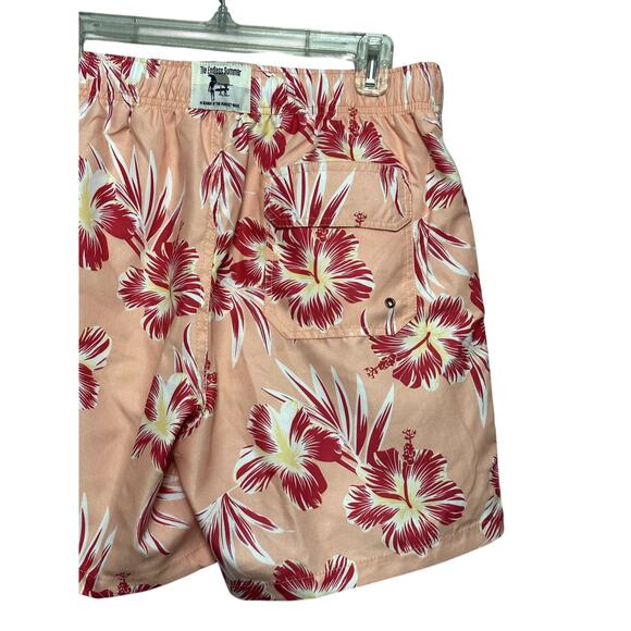 The Endless Summer Swim Trunks Elastic Waistband Quick Dry Floral Pink M L NWT - Picture 6 of 9